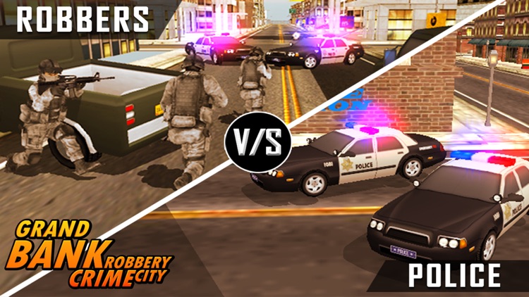 Bank Robbery - crime city police shooting 3D free