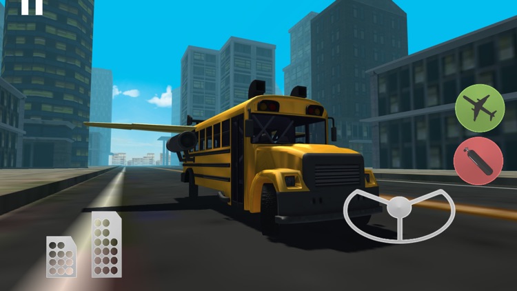 Flying Car Simulator 3D: Stunt Bus