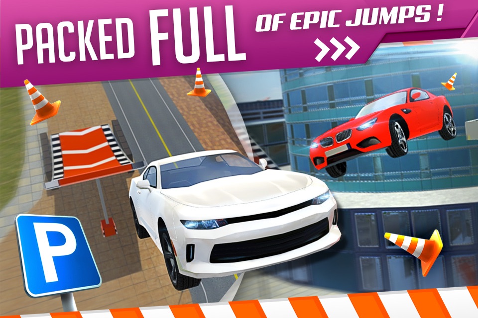 Roof Jumping 3 Stunt Driver Parking Simulator an Extreme Real Car Racing Game screenshot 3