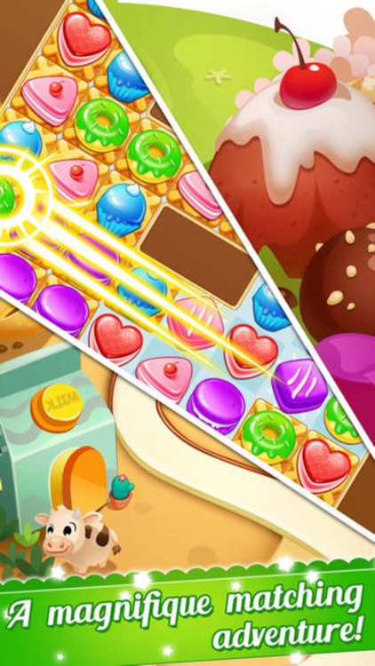 Cookie Crush Mania - Jolly Sweet Candy and Cupcake