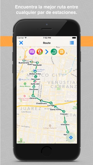 Rutas DF Metro, Metrobús, Tren Ligero, Suburbano, Mexibús, T(圖4)-速報App