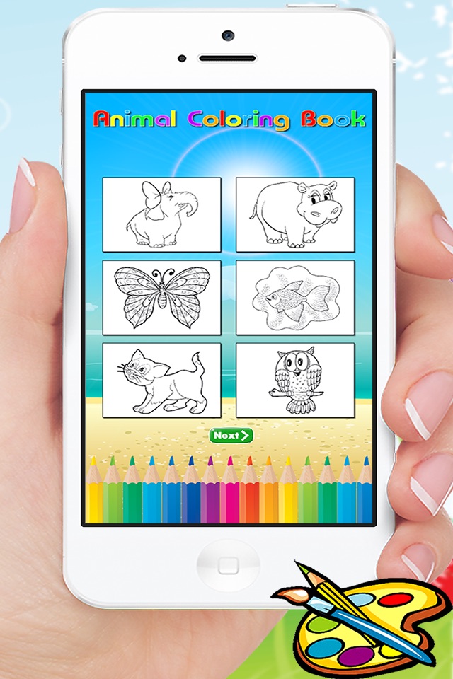 Animal Coloring Book for Kids and Preschool Toddler who Love Cute Pet Games for Free screenshot 2