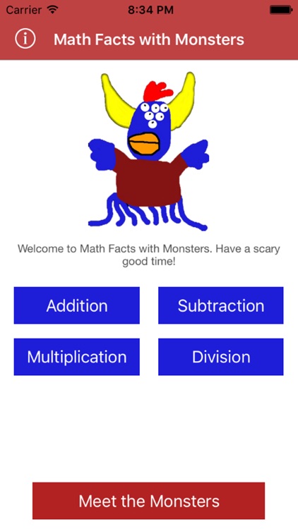 Math Facts With Monsters