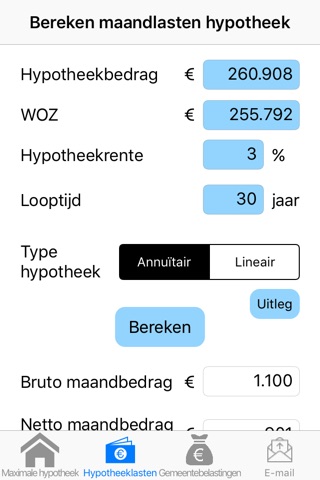 Hypotheek Calculator Pro screenshot 2