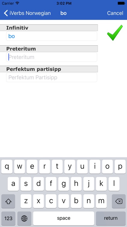 iVerbs Norwegian screenshot-3