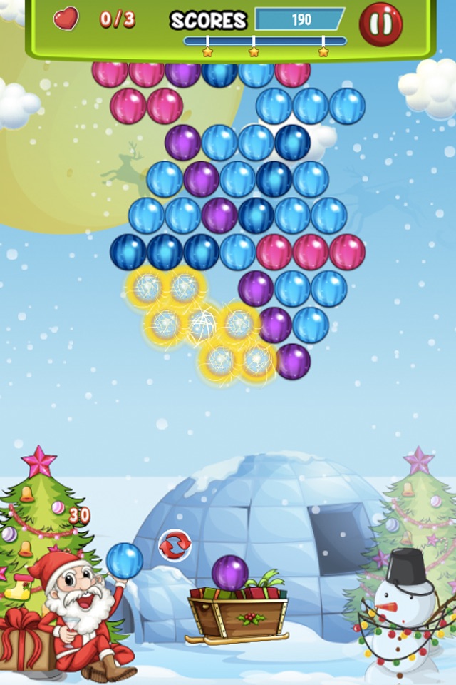 Bubble Winter Season - Matching Shooter Puzzle Game Free screenshot 3