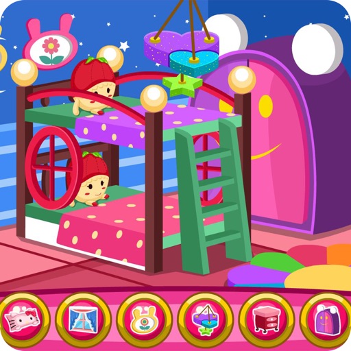 Twin baby room decoration game iOS App