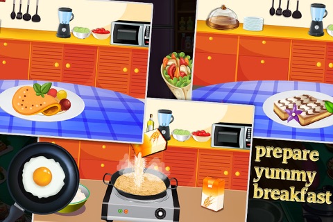 Breakfast Maker Games – kids fun cooking salon game screenshot 2