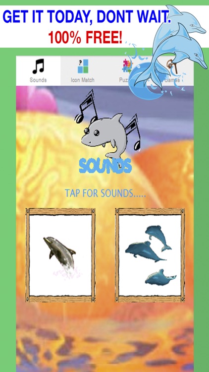 dolphin games free for kids - jigsaw puzzles & sounds screenshot-3