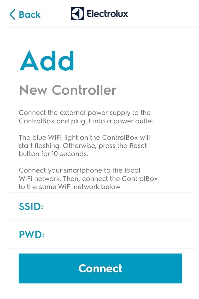 Electrolux Wifi ControlBox screenshot 3