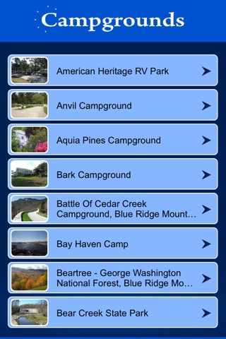 Virginia Campgrounds and RV Parks screenshot 2