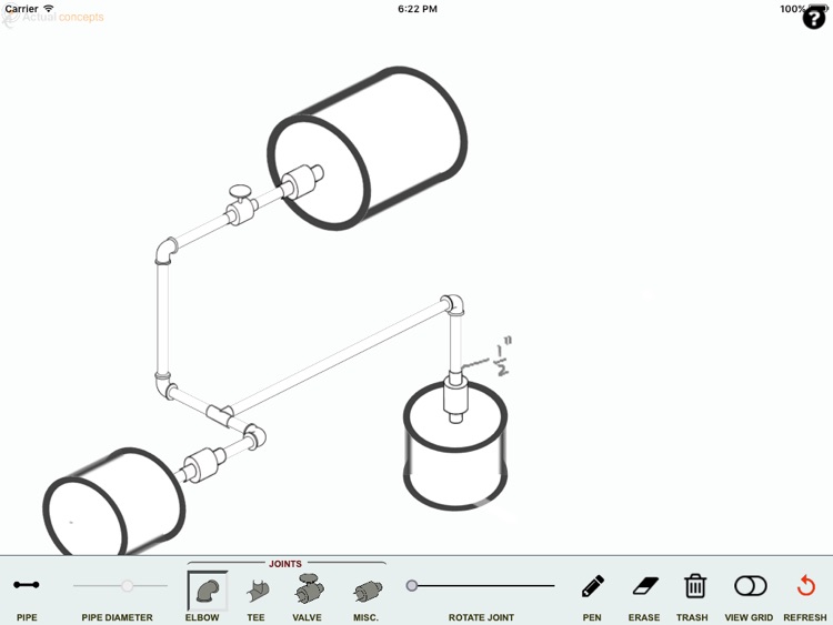 Isometric pipe design