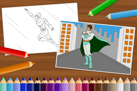 Superheroes - Coloring Book for Little Boys and Kids screenshot 4