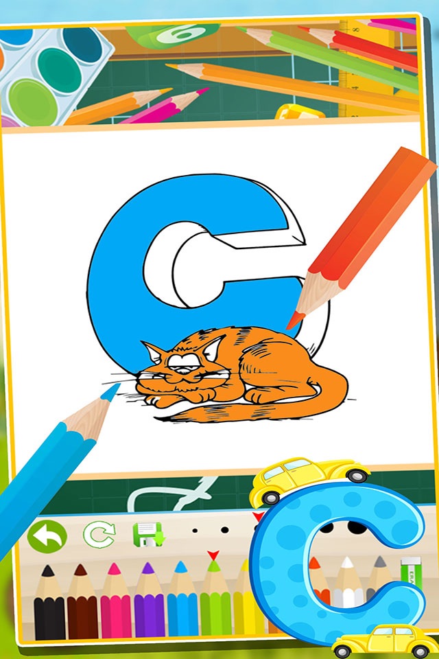 ABC Animals Coloring Book Painting Games for Toddler Preschool and Kids screenshot 4