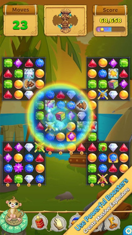 Jewel Smash Mania - 3 match puzzle crush game screenshot-3