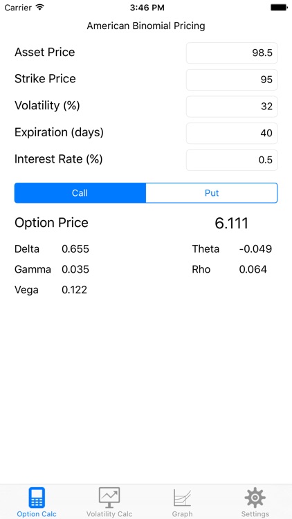 BS Option Pricer