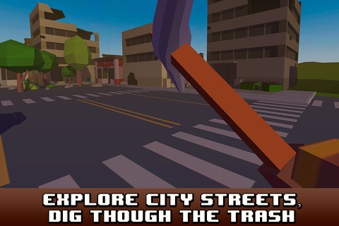 Pixel City Survival Simulator 3D Full screenshot 2