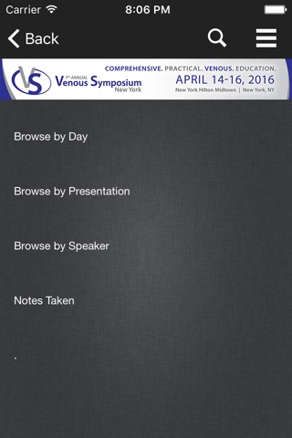 Venous Symposium 2016 screenshot 3
