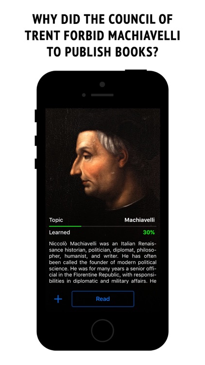 Machiavelli - interactive biography