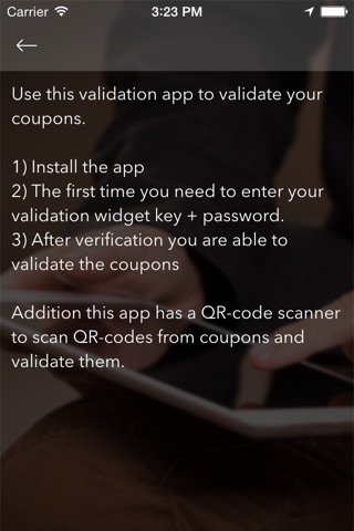 Validation app screenshot 4