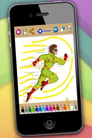 Drawing pages for painting superheroes – Premium screenshot 3