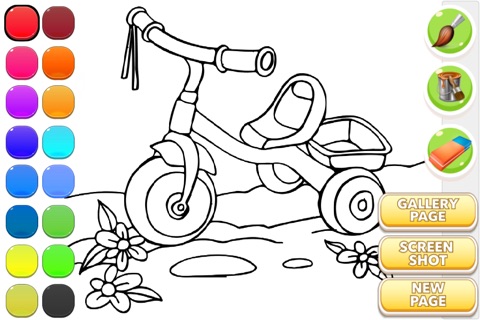 Coloring Book For Kids Bike screenshot 2