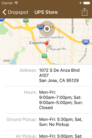 Dropspot - Find UPS Locations screenshot 2