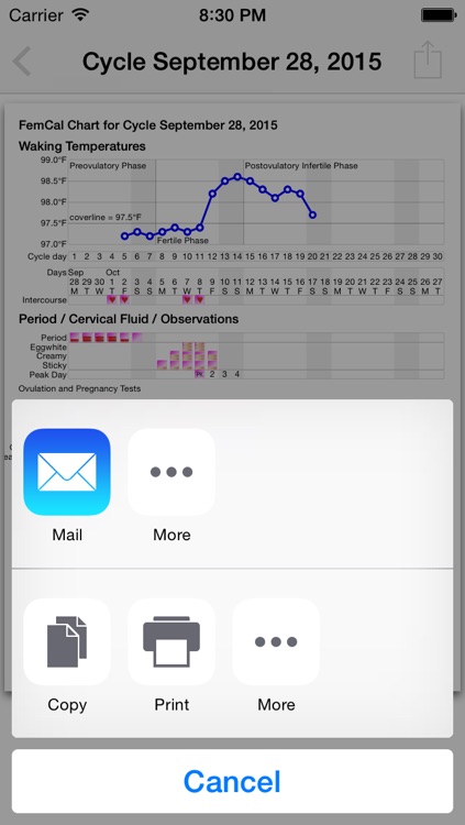 FemCal: Period and Ovulation Calendar screenshot-3