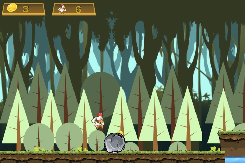 Brave Chicken Run - The Hero Runner To Grab Golds Game screenshot 2