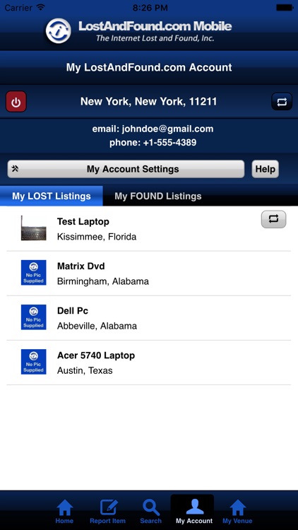 LostandFound.com Mobile screenshot-3