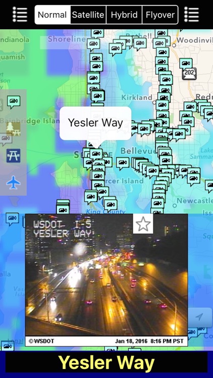 Washington NOAA Radar with Traffic Cameras 3D Pro