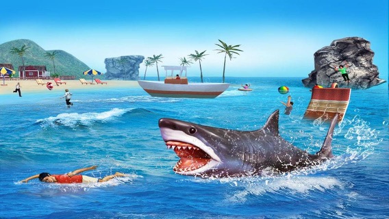 Angry Shark 3D. Attack Of Hungy Great White Terror on The Beachのおすすめ画像4