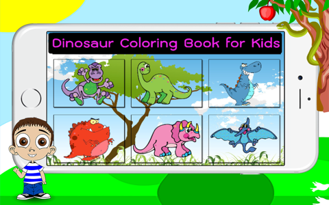 Coloring Book for Little Kids - Dinosaur Animals screenshot 2