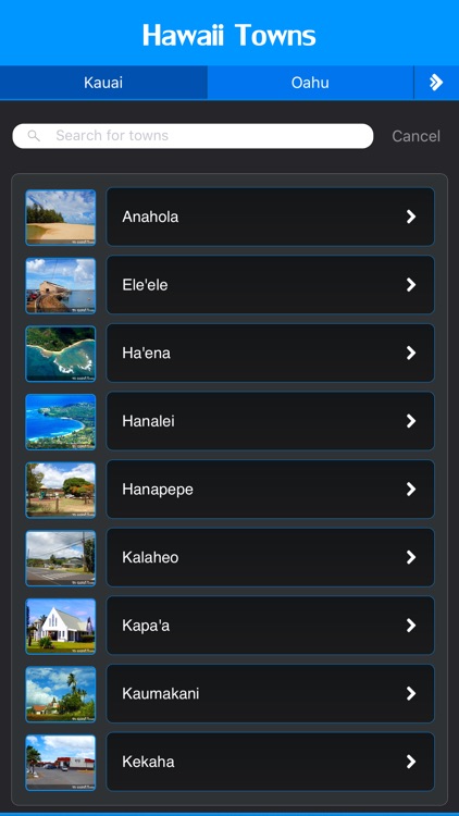 Hawaii Cities and Towns