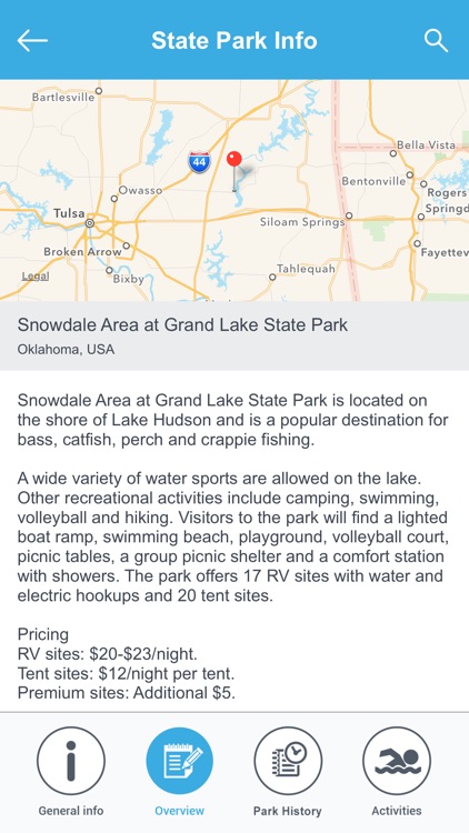 Oklahoma State Parks & National Parks
