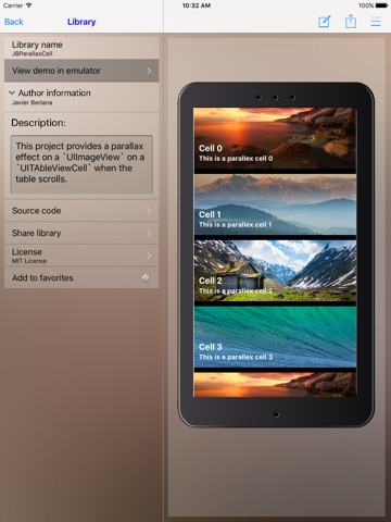 Libraries for developers iPad edition screenshot 2