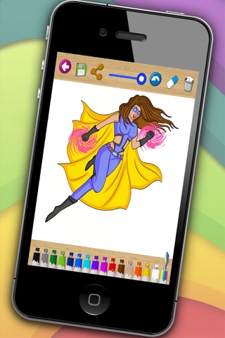 Drawing pages for painting superheroes – Premium screenshot 2