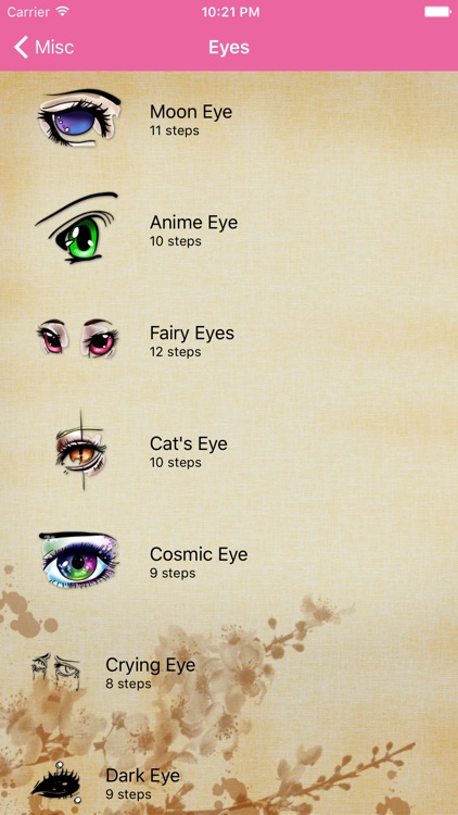 Artist Pink - How to draw Eyes