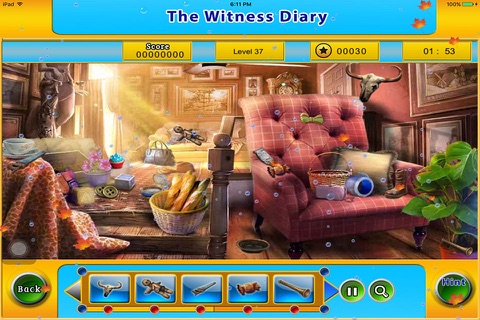 Hidden Object Witness Diary screenshot 4