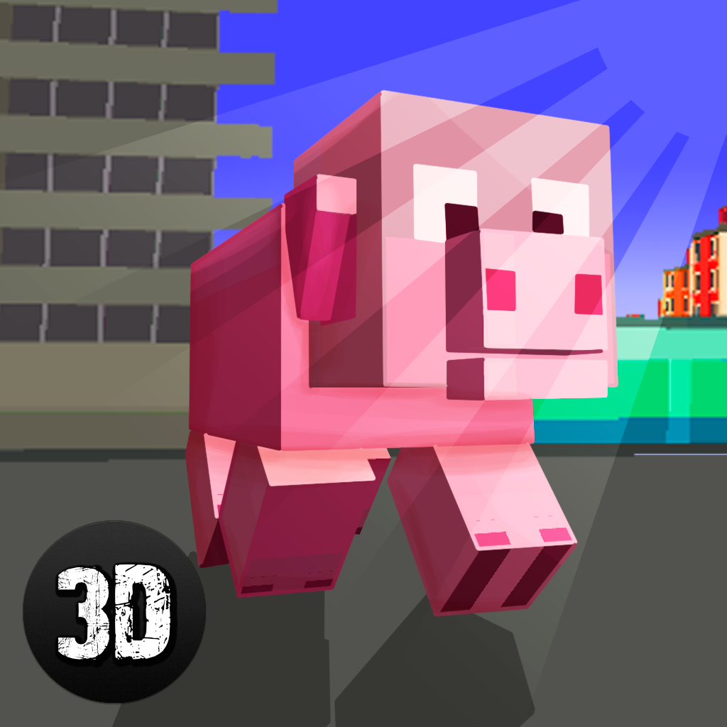 Get Blockhead Pig City Rampage 3D for iOS, iPhone, iPad Aso Report