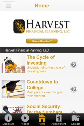 Harvest Financial Planning screenshot 2