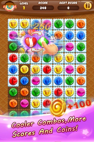 Candy World Smash Puzzle Quest screenshot 2