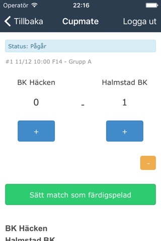 Resultat Vinslövs Fritidscenter Cup screenshot 2