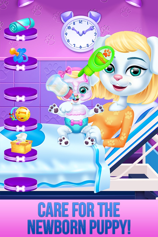 Newborn Puppy Girl Care - Girls Pet Salon Game screenshot 3