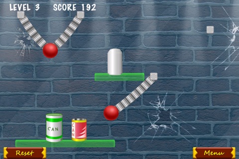 Hit Down The Cans - crazy chain ball puzzle game screenshot 2