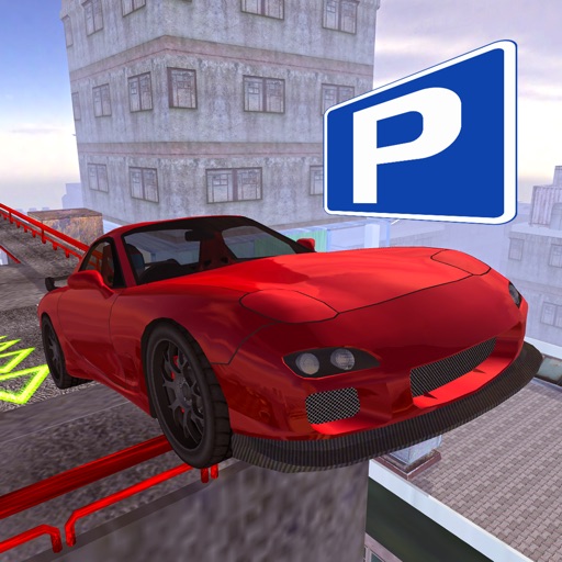 3D Hollywood Roof Top Stunt Parking - Real Car Driving Simulator Game FREE