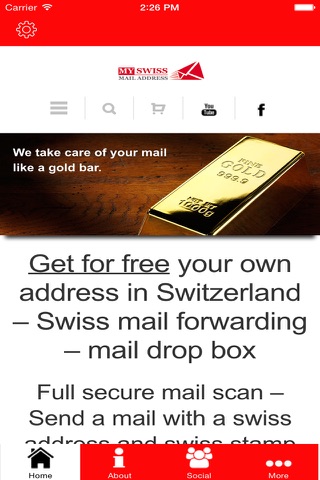 My Swiss Mail Address screenshot 2