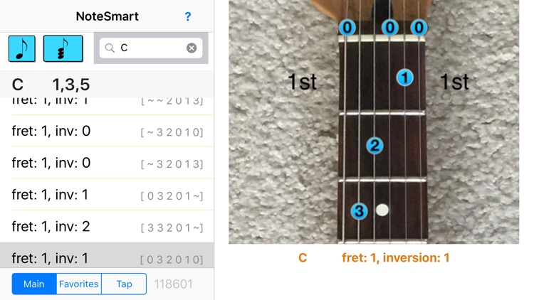 NoteSmart, 118,000 Guitar Chords