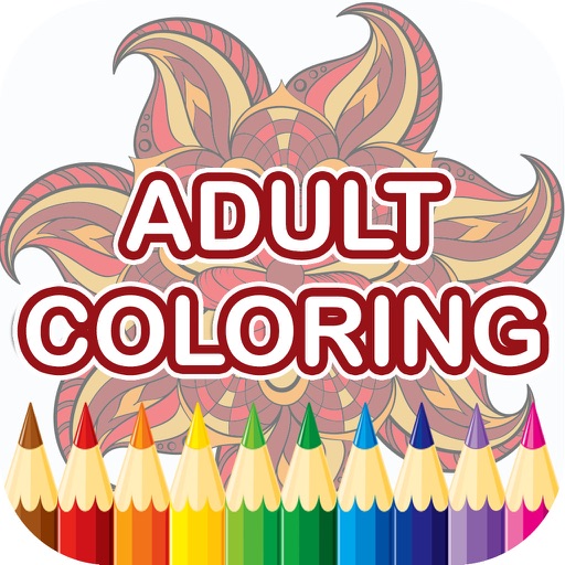 Adult Coloring Book - Free Mandala Color Therapy & Stress Relieving Pages for Adults 2 Icon