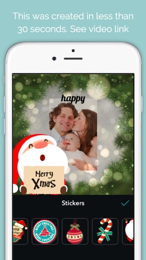 Santa Cards : FREE Christmas greeting cards maker(圖3)-速報App